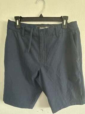 Hang Ten Men's Navy Blue Performance Hybrid Shorts size 30